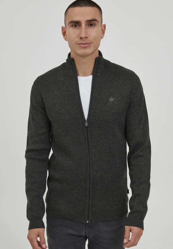 PRSANDOR - Strickjacke - dark grey melange