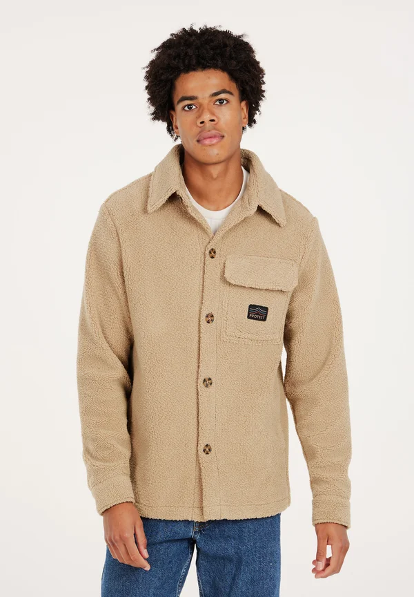 PRTRUNDIS - Fleecejacke - bamboobeige