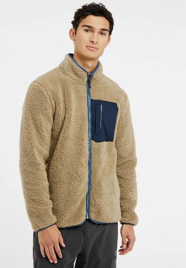 PRTTAVE - Fleecejacke - bamboobeige