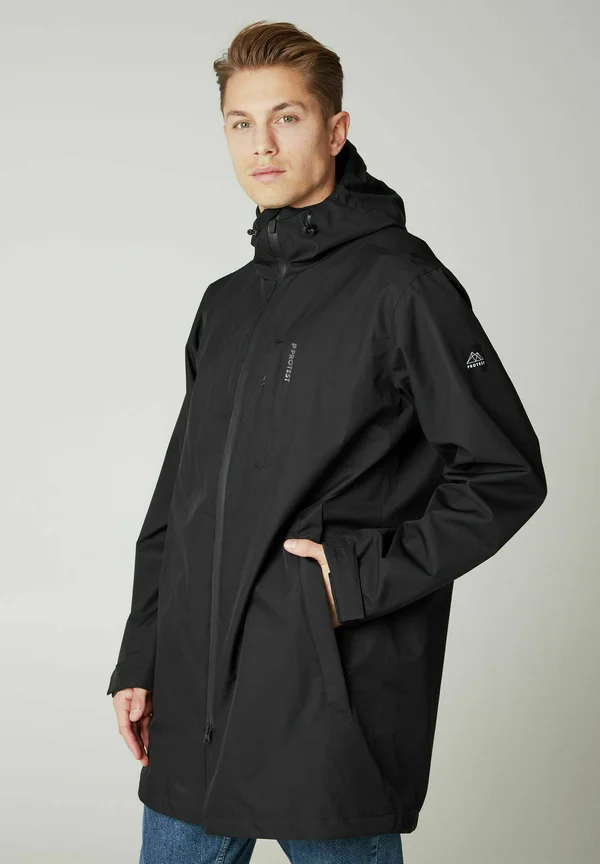 PRTTHOREAU - Kurzmantel - true black