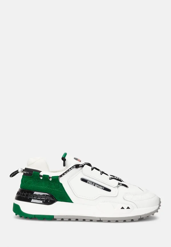 PS200 LEATHER & MESH SNEAKER UNISEX - Sneaker low - deckwash white/athletic green