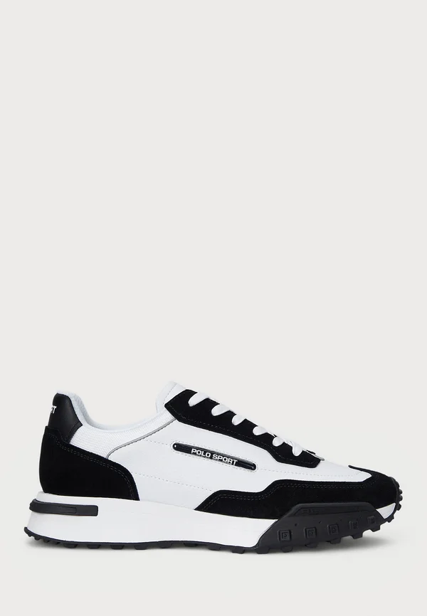 PS275 SUEDE PANELED SNEAKER - Sneaker low - black/white