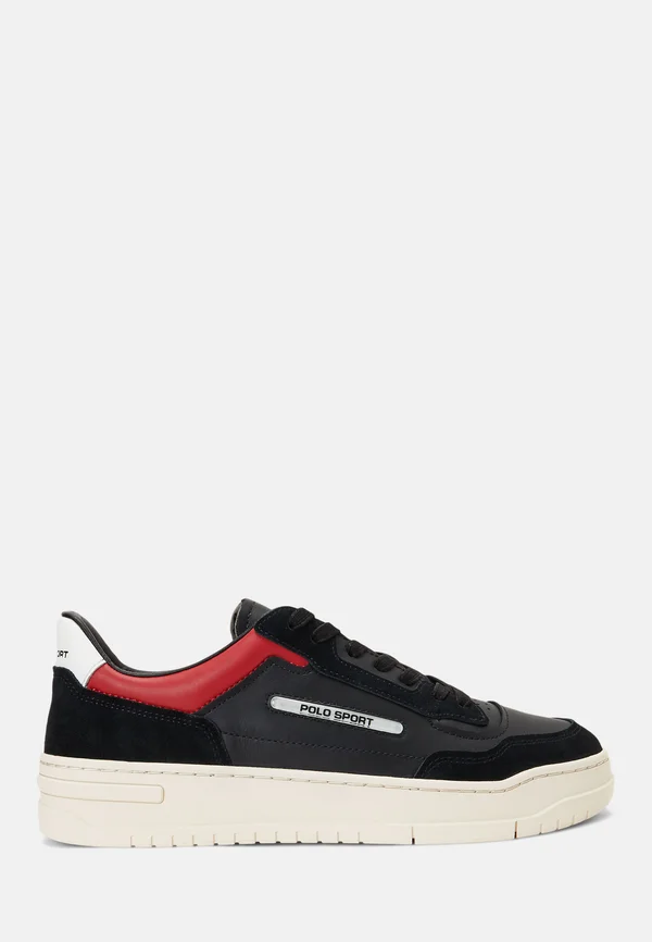 PS300 LEATHER-SUEDE SNEAKER UNISEX - Sneaker low - black/red