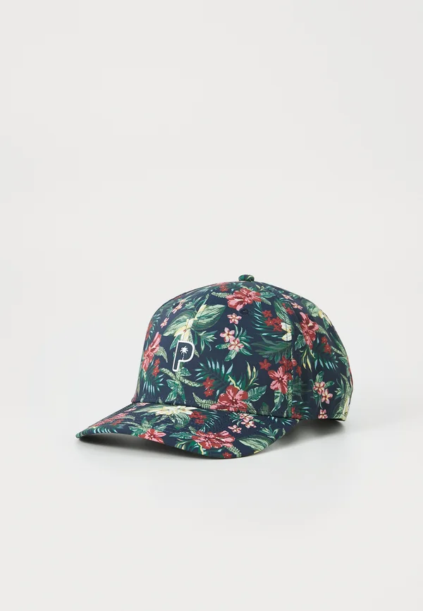 PTC FLORAL TECH - Cap - deep navy/red fire