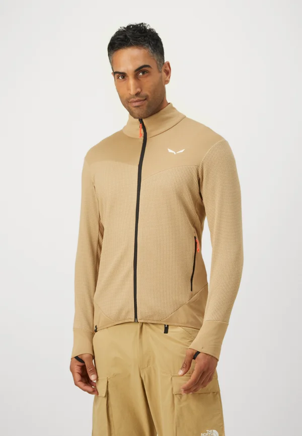 PUEZ WAFFLE JACKET - Fleecejacke - quicksand