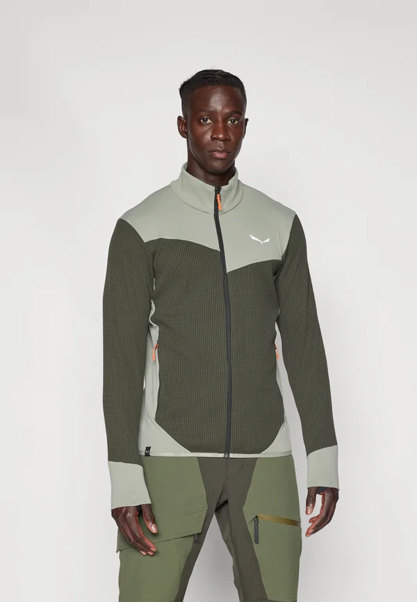 PUEZ WAFFLE JACKET - Trainingsjacke - dark olive