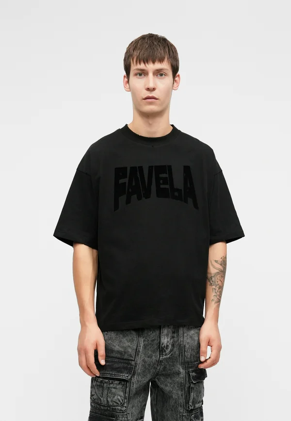 PUFF DISTRESSED  - T-Shirt print - black