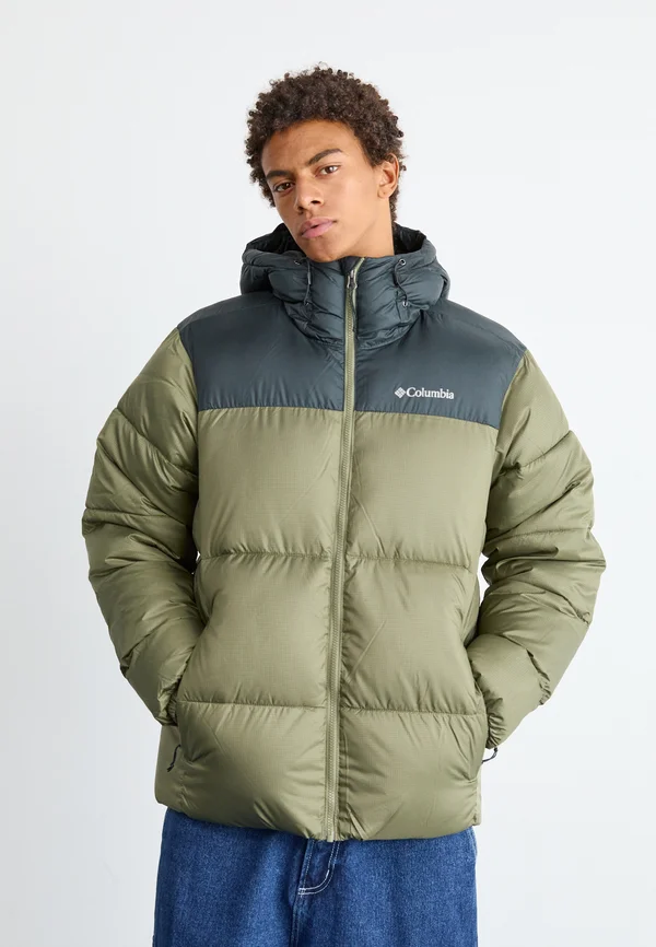 PUFFECT™ HOODED JACKET - Winterjacke - stone green/black