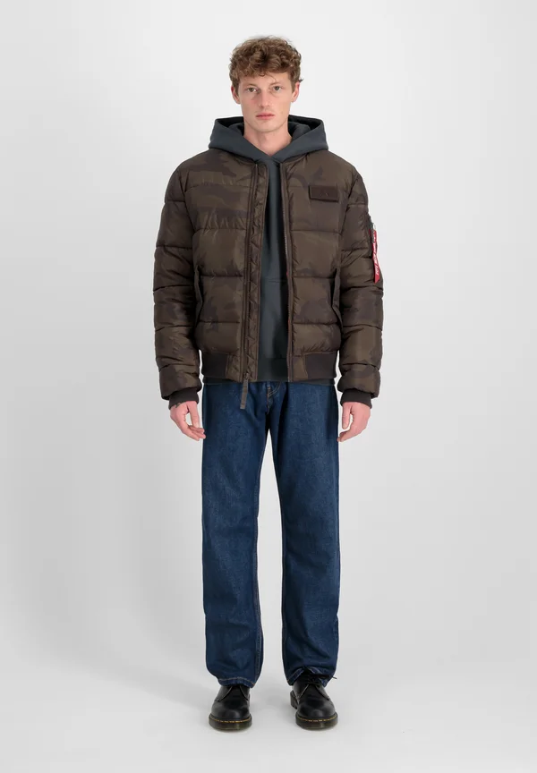 PUFFER - Bomberjacke - dark olive camo