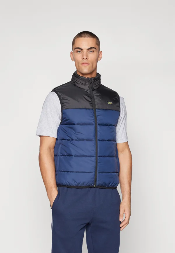 PUFFER VEST - Weste - bleu marine/noir