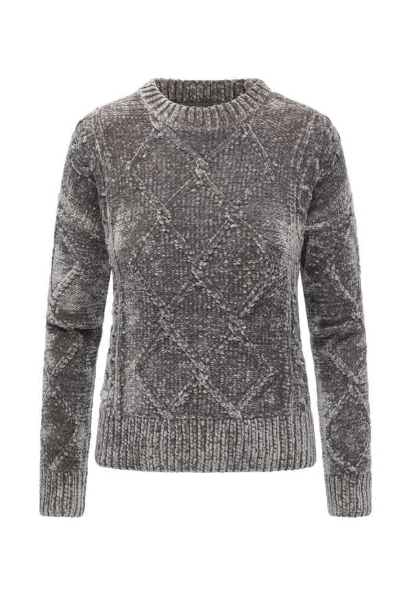 PULLOVER JANNINA - Strickpullover - stone grey