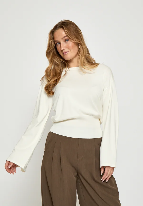 PULLOVER KAMMA - Strickpullover - broken white