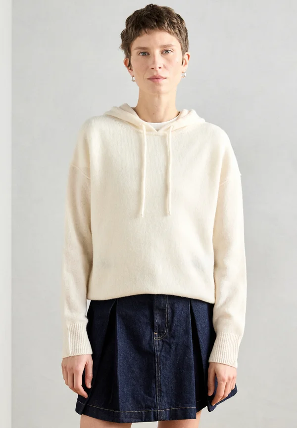 PULLOVER LONGSLEEVE - Kapuzenpullover - raw cream