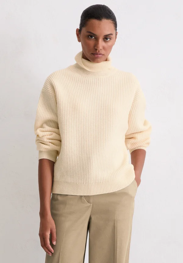 PULLOVER, LONGSLEEVE - Strickpullover - raw cream