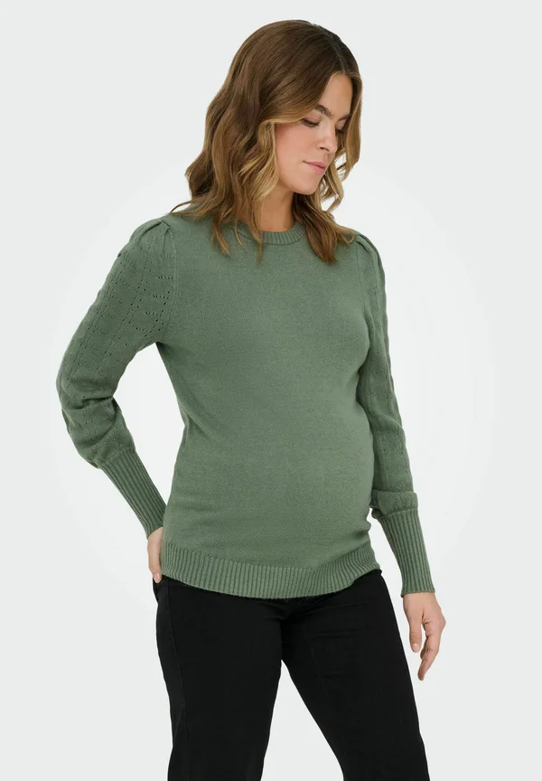 PULLOVER OLMMATTI - Strickpullover - agave green
