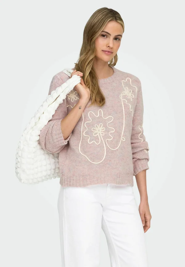 PULLOVER ONLALTA - Strickpullover - mauve chalk