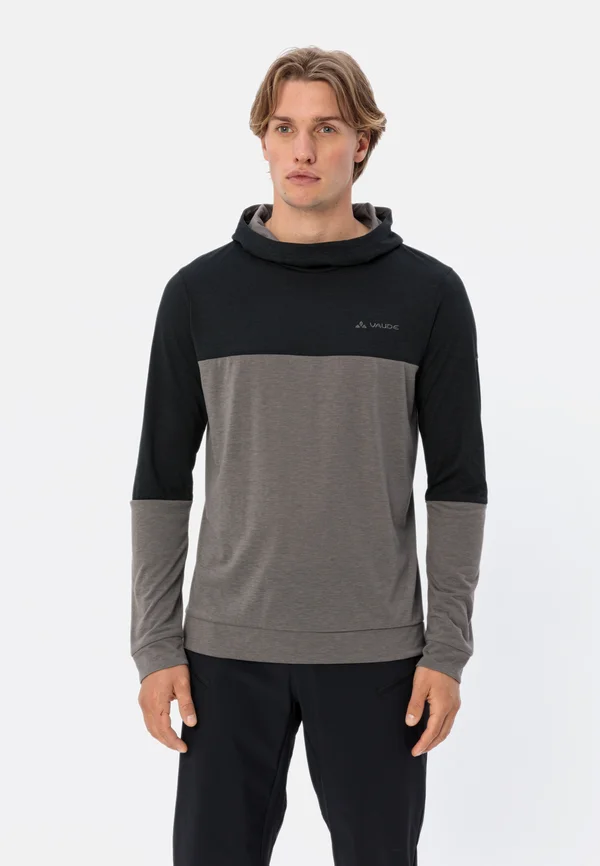 PULLOVER QIMSA  - Kapuzenpullover - black coconut