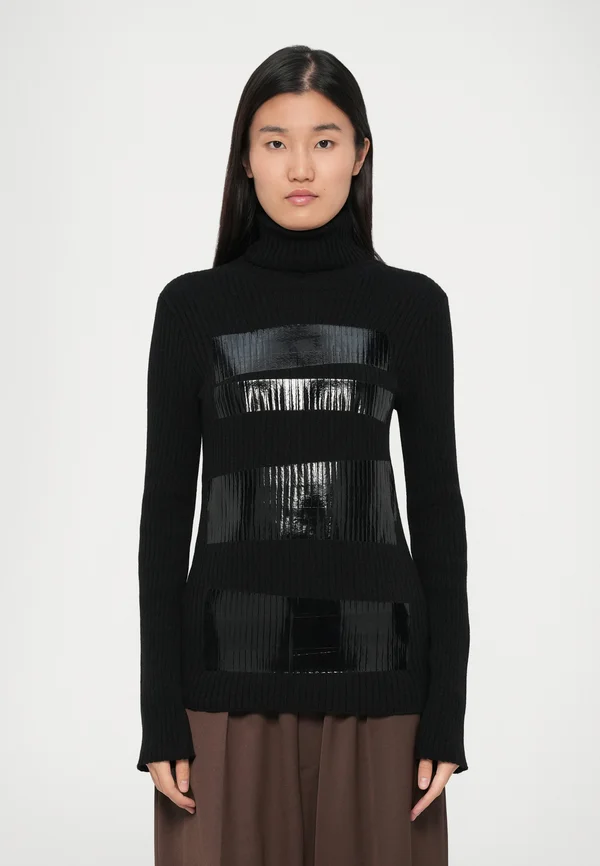 PULLOVER - Strickpullover - black