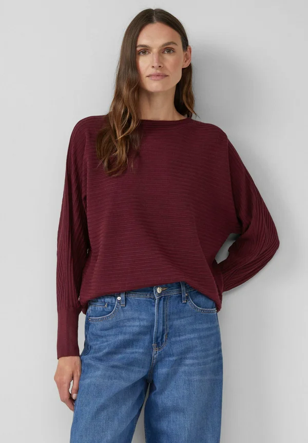 PULLOVER - Strickpullover - bordeaux