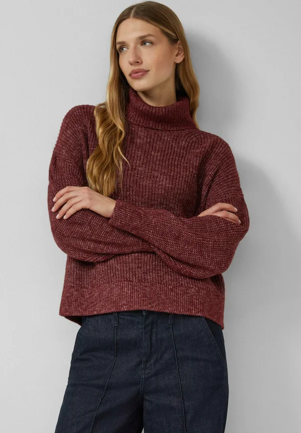 PULLOVER - Strickpullover - bordeaux