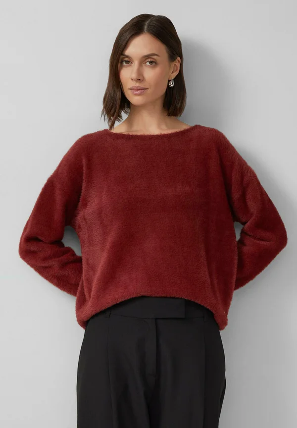 PULLOVER - Strickpullover - bordeaux