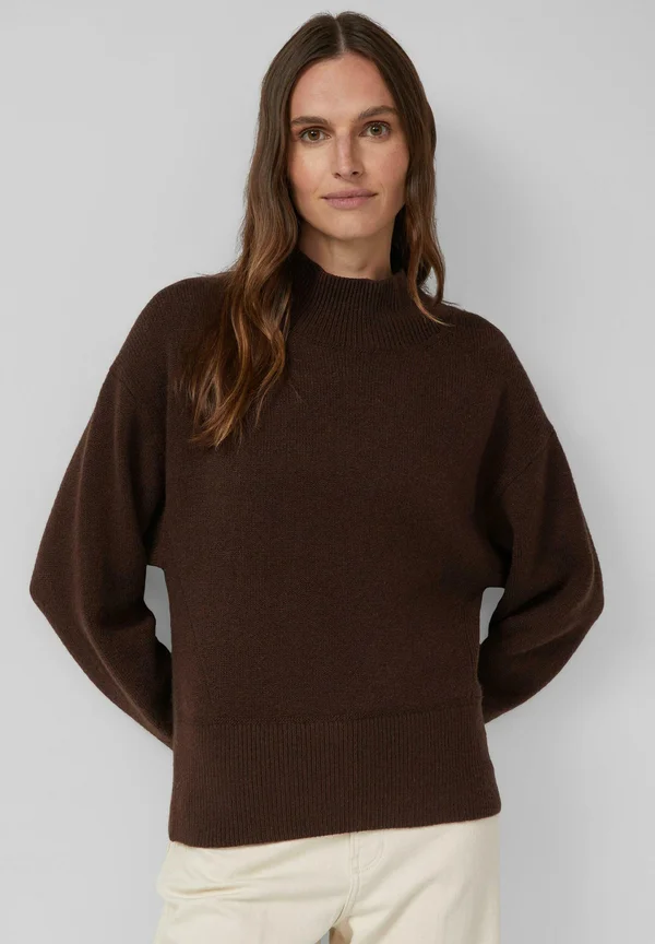 PULLOVER - Strickpullover - dunkelbraun