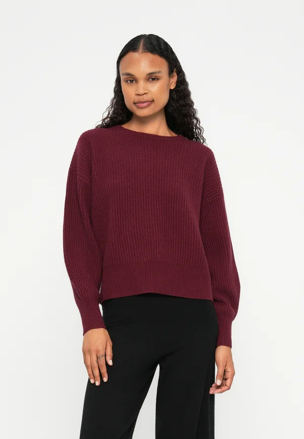PULLOVER - Strickpullover - red wine