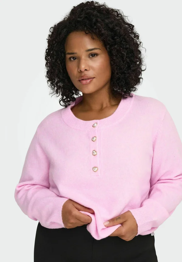 PULLOVER - Strickpullover - romance rose