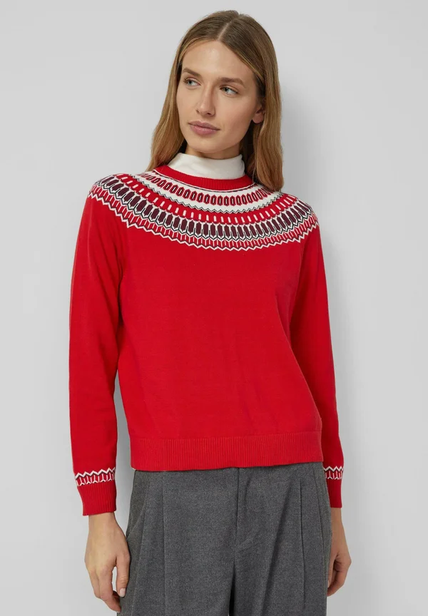PULLOVER - Strickpullover - rot