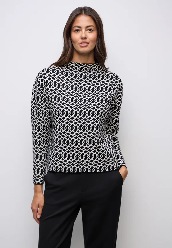 PULLOVER - Strickpullover - schwarz