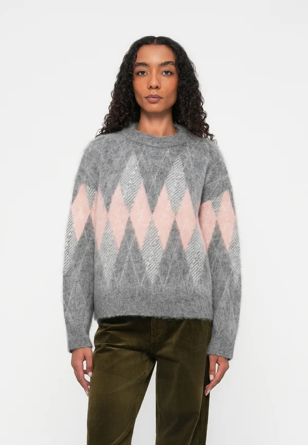 PULLOVERS LONGSLEEVE CREW NECK - Strickpullover - medium grey