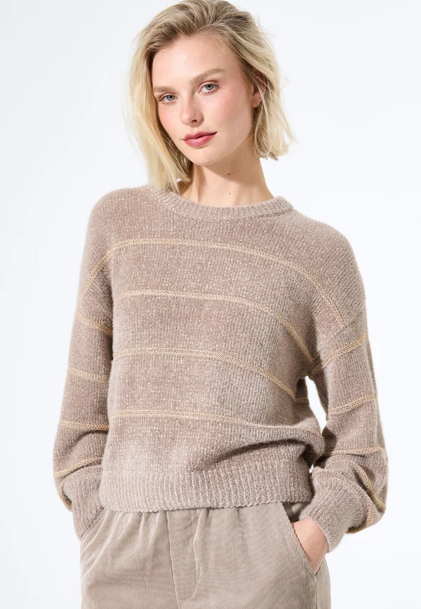 PULLOVERS - Strickpullover - taupe