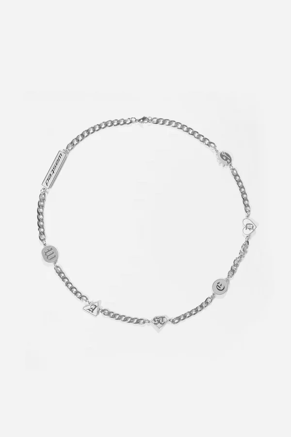 PULSE NECKLACE UNISEX - Halskette - silver-coloured