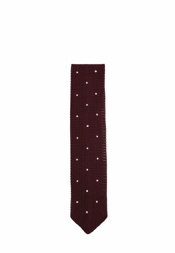 PUNTO SPOT PIN DOT - Krawatte - burgundy