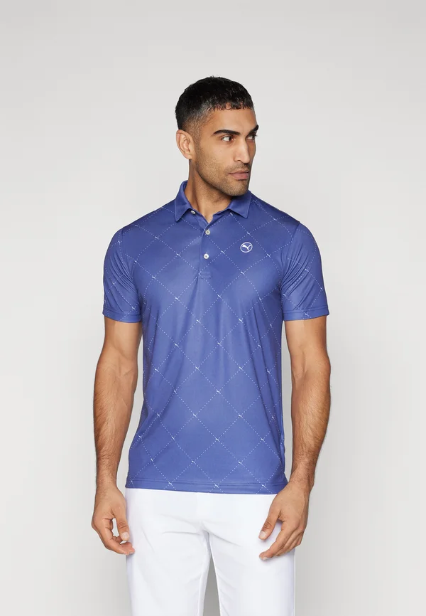 PURE ARGYLE  - Poloshirt - blue crystal/deep navy