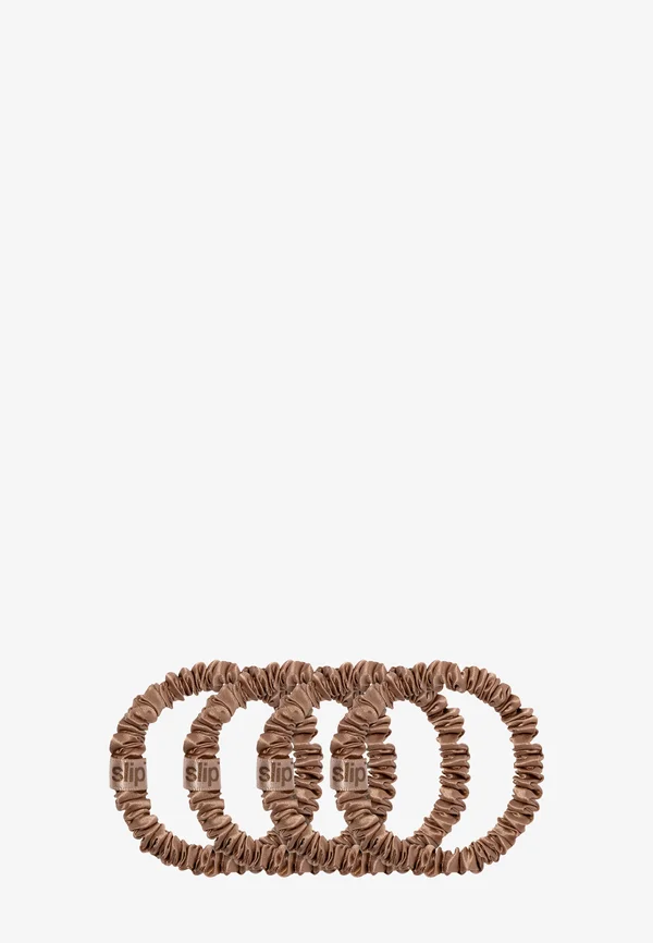 PURE SILK SKINNY SCRUNCHIES - Haar-Styling-Accessoires - brown