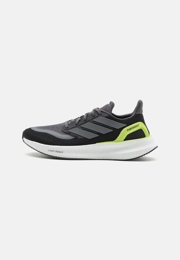 PUREBOOST 5 - Laufschuh Straße - core black/iron metallic/pulse lime