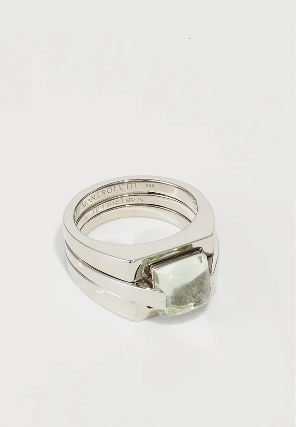 PUZZLE UNISEX - Ring - silver-coloured