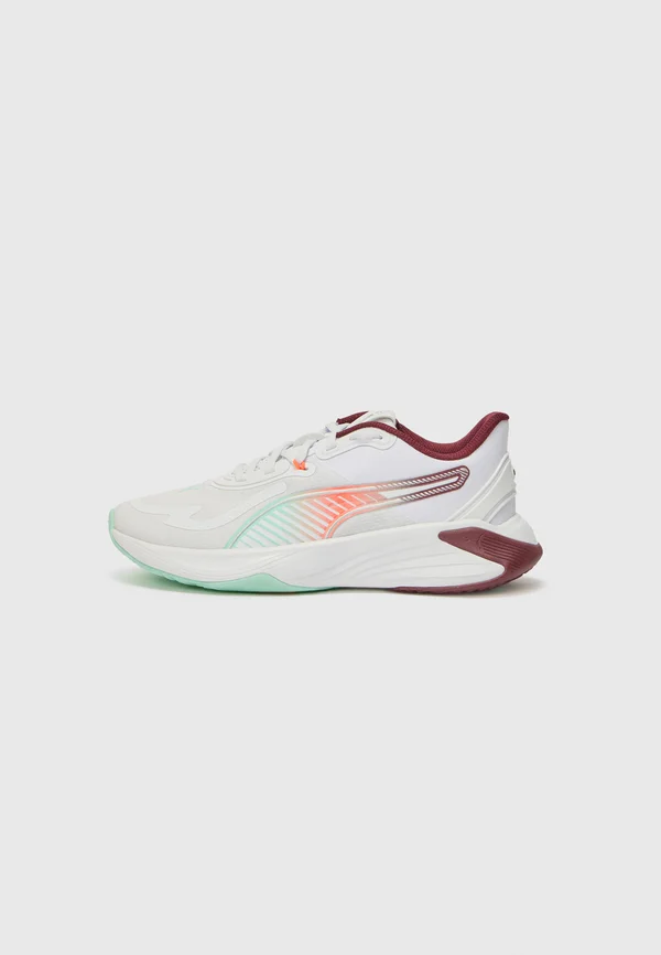 PWR HYBRID TR - Trainingsschuh - white/ruby shimmer/mint melt/glowing red