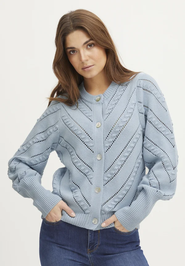 PZAMY CARDIGAN - Strickjacke - kentucky blue