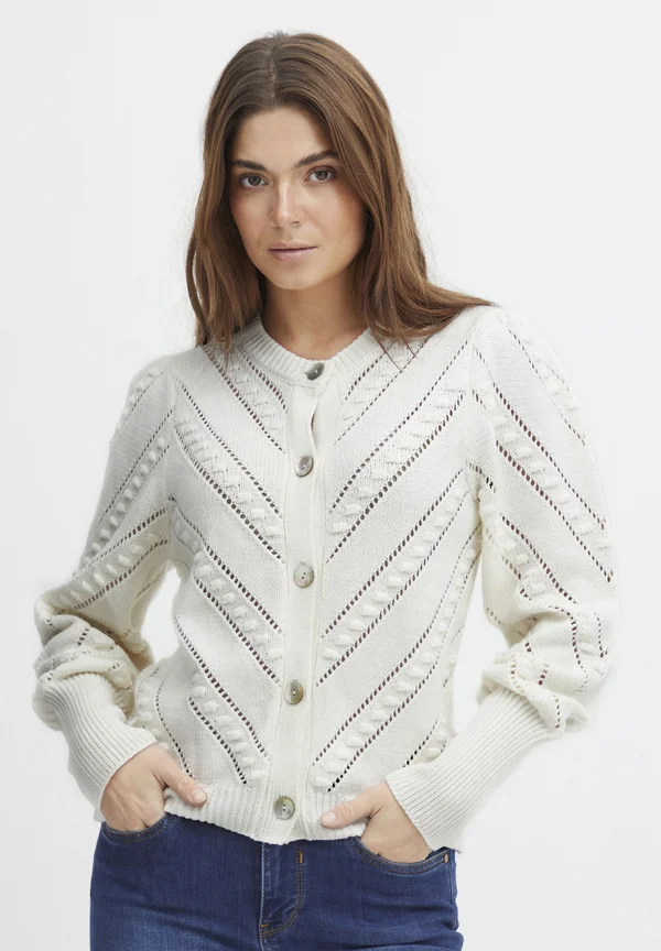 PZAMY CARDIGAN - Strickjacke - turtledove