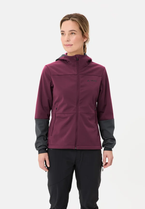 QIMSA HOODED  - Softshelljacke - cassis uni