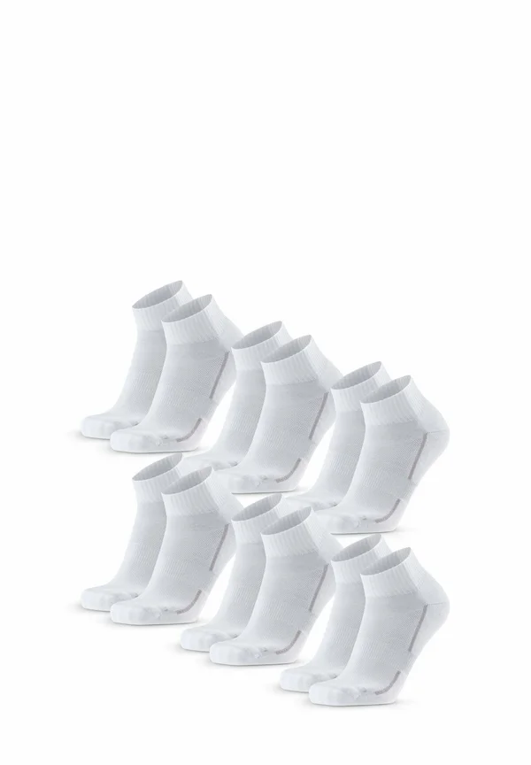 QUARTER 6-PACK - Sportsocken - white