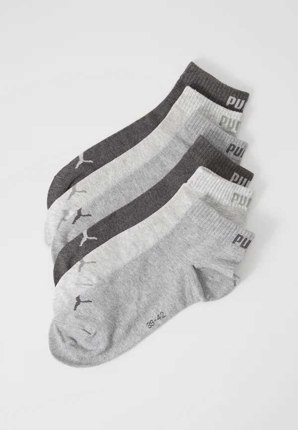 QUARTER PLAIN UNISEX 6 PACK - Sportsocken - grey combo