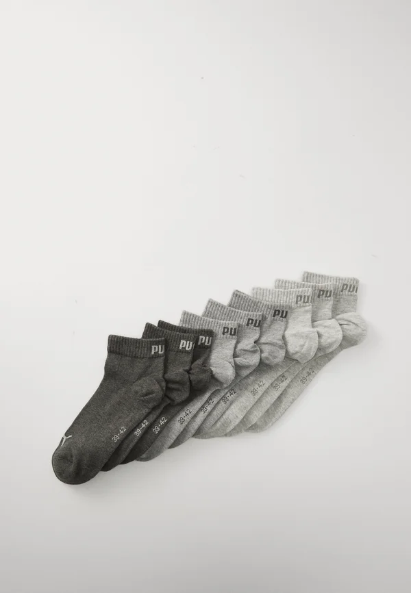 QUARTER PLAIN UNISEX 9 PACK - Sportsocken - anthraci/lmel grey