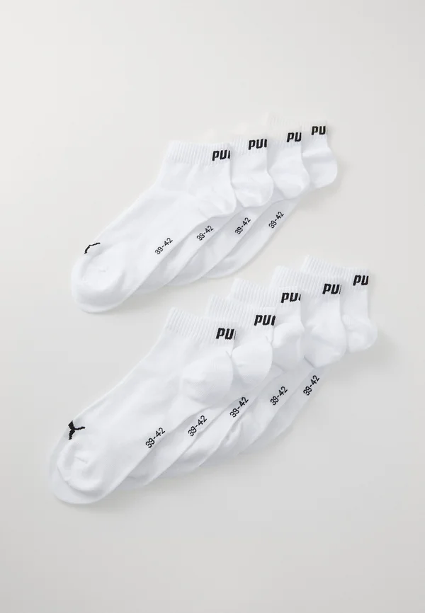 QUARTER PLAIN UNISEX 9 PACK - Sportsocken - white