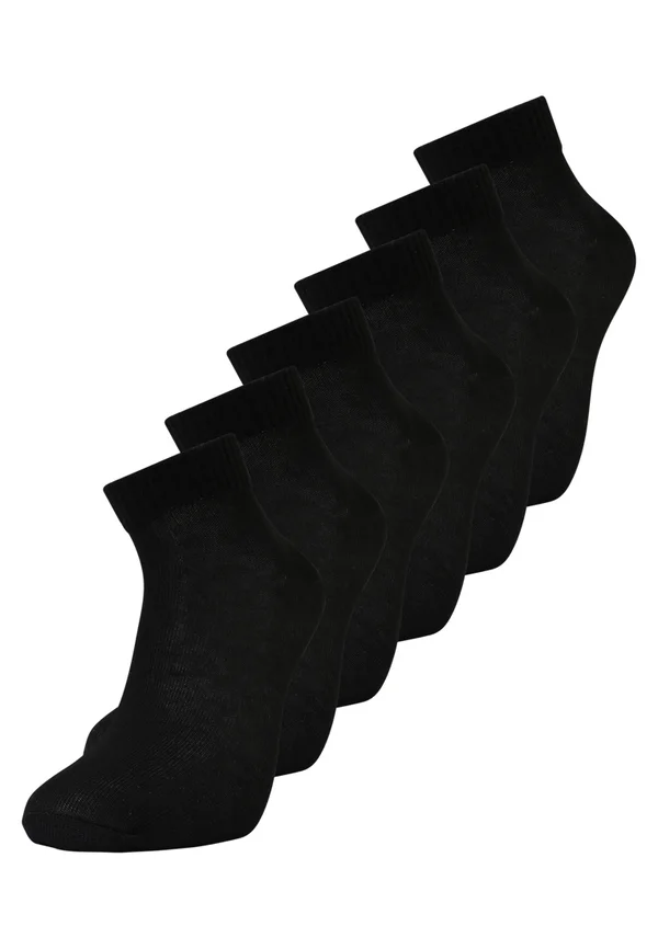 QUARTER SOCKS UNISEX 6 PACK - Socken - black