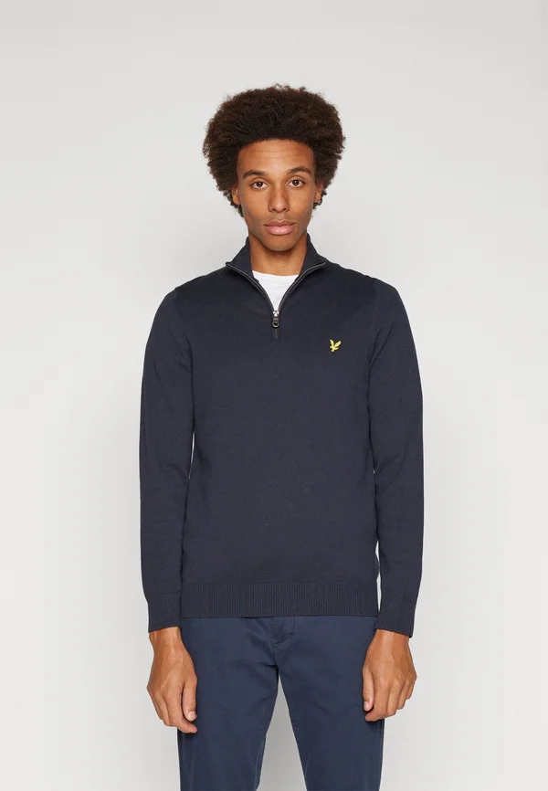QUARTER ZIP JUMPER - Strickpullover - dark navy