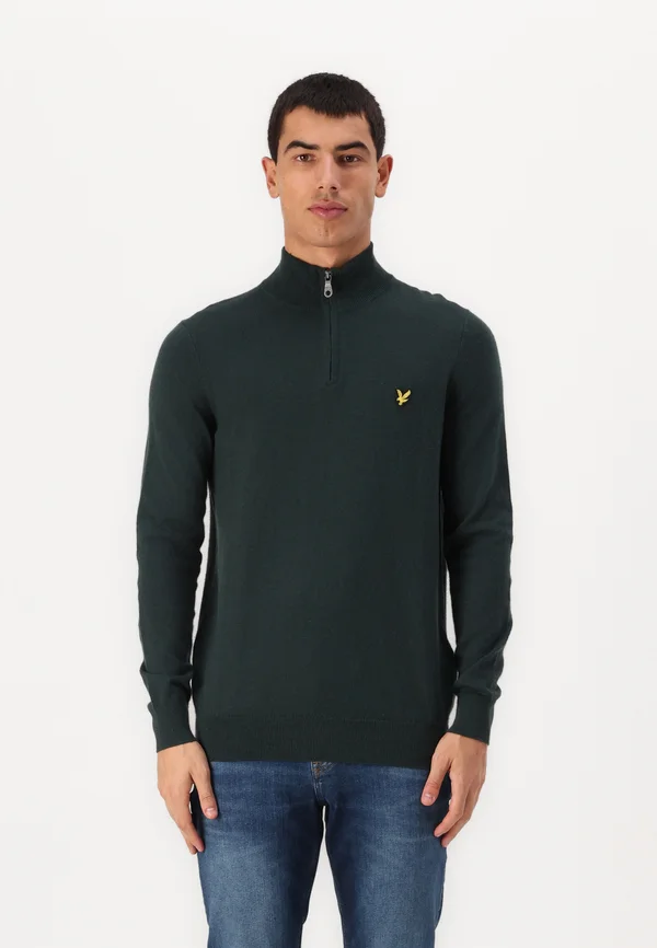 QUARTER ZIP  - Strickpullover - argyle teal