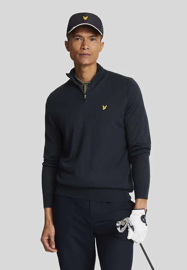QUARTER ZIP - Strickpullover - dark navy
